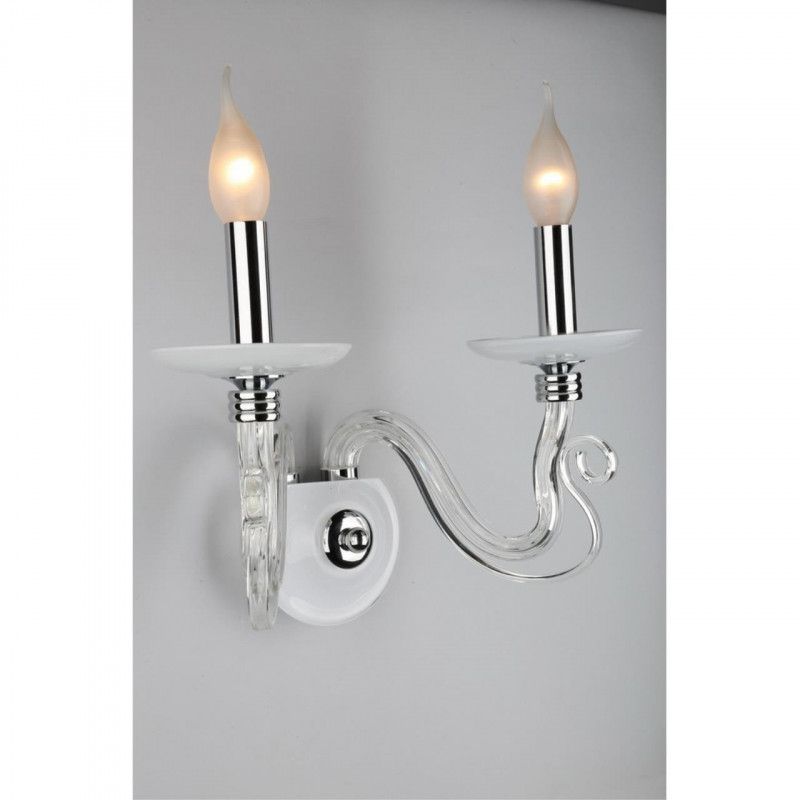 Бра 20*35*35 см, 2*E14, 40W, Aployt Estel APL.702.01.02, белый