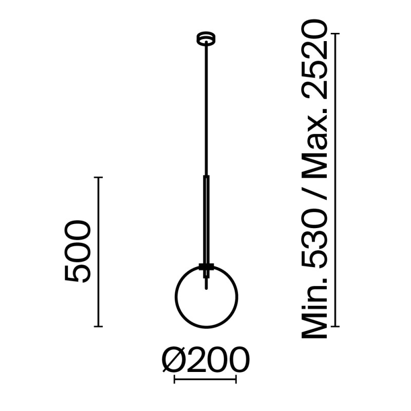 Светильник 18 см, Maytoni Mood MOD172PL-01B, черный