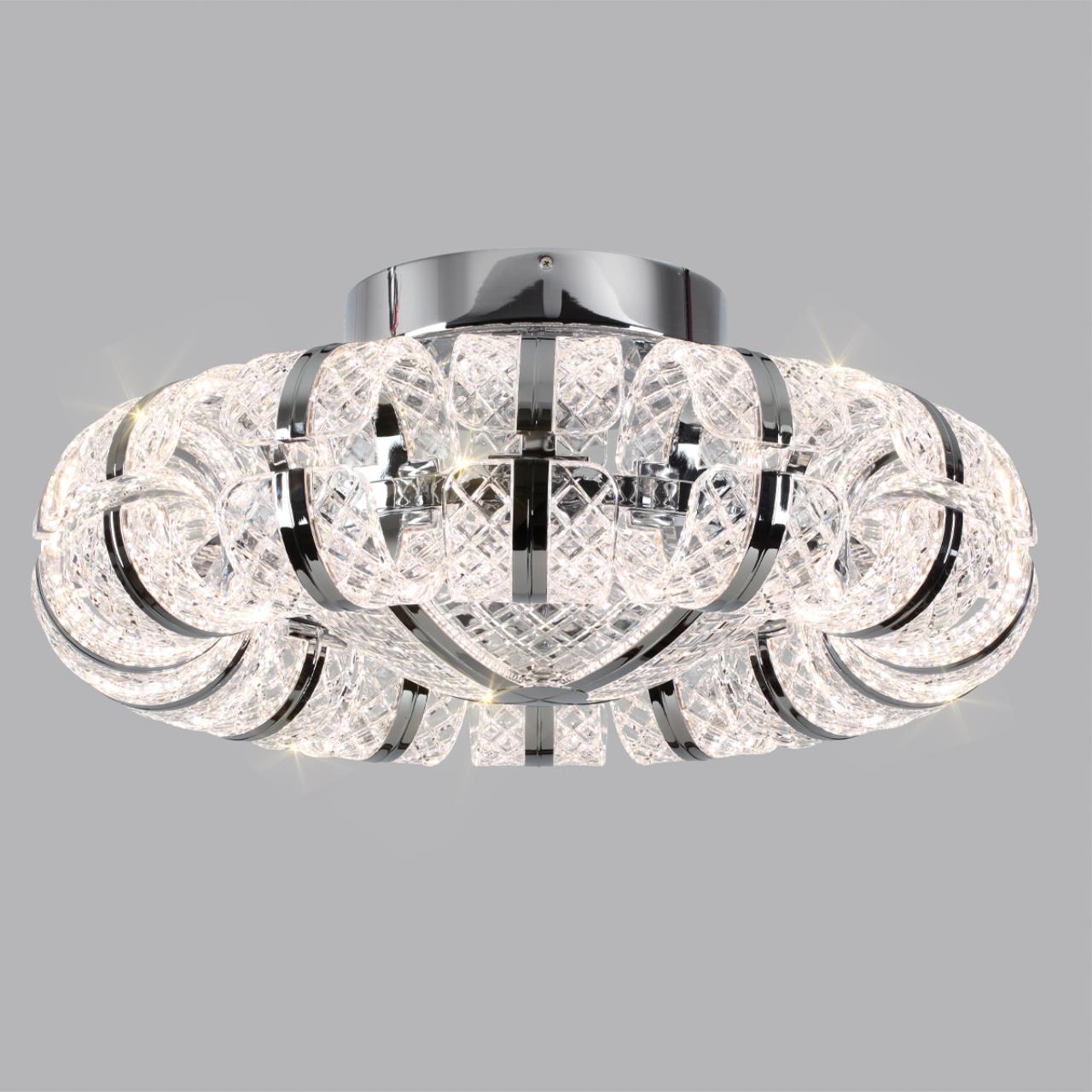Люстра 63*63*25 см, 1 LED*104W, 4000 К, Odeon Light Mirage, хром 5029/104CL