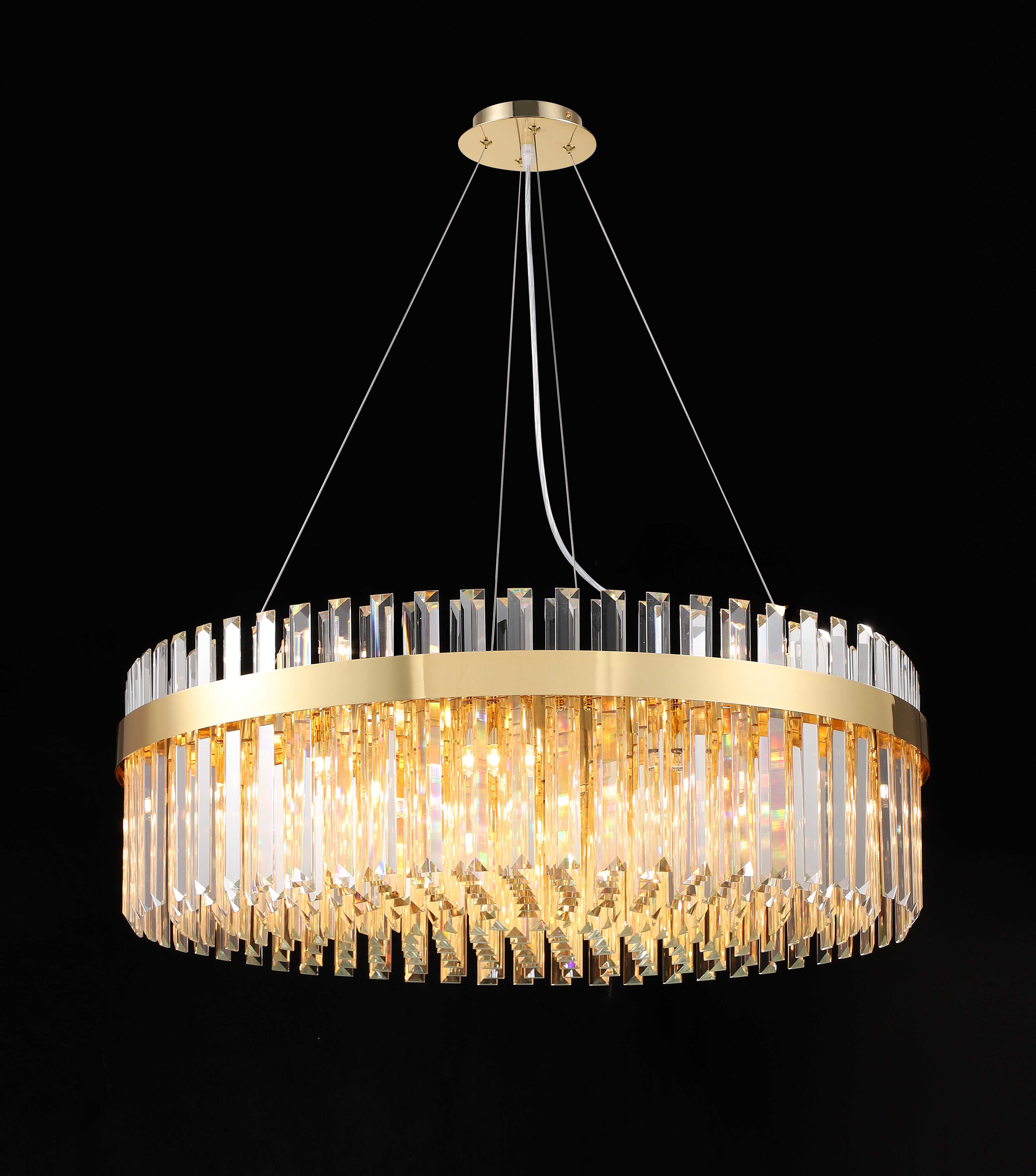 Люстра  800*530, 25*G9, 40W NewRgy Cristallo G30-ф800 H-GOLD, H-GOLD