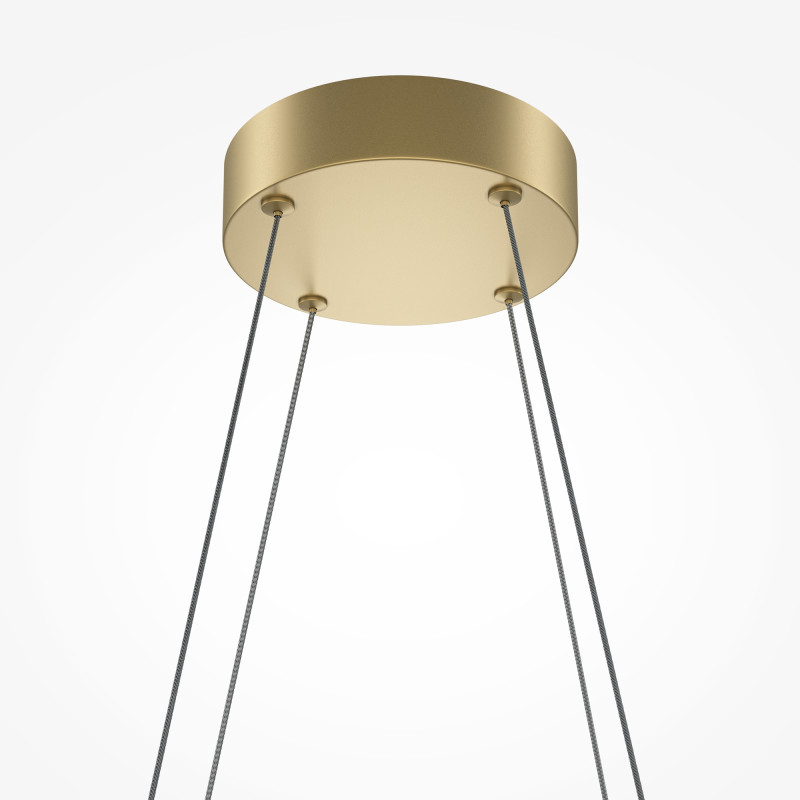 Подвесная люстра 103,5*30*305,7 см, LED, 40W, 3000К, Maytoni Halo MOD244PL-L50BSK латунный