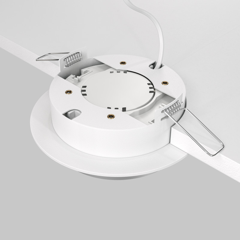 Светильник 11 см, Maytoni Downlight Hoop DL086-GX53-RD-WS, белый-серебро