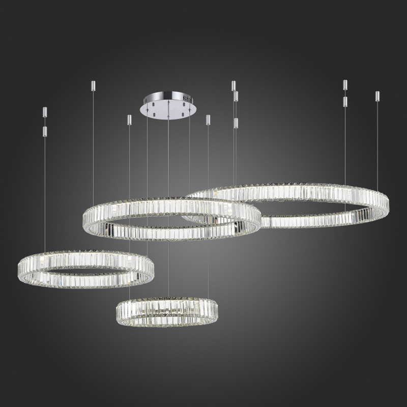 Люстра подвесная 180*140* см, 1*LED 190W 4000K хром ST Luce Tivoli SL1622.103.04