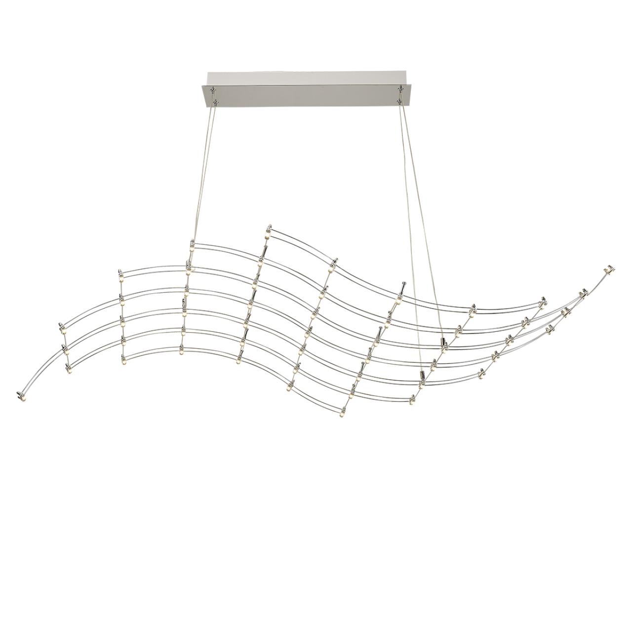 Подвесной светильник 100*LED*45W, 3000К, 4050lm Odeon Light Welkin 7057/45L, хром