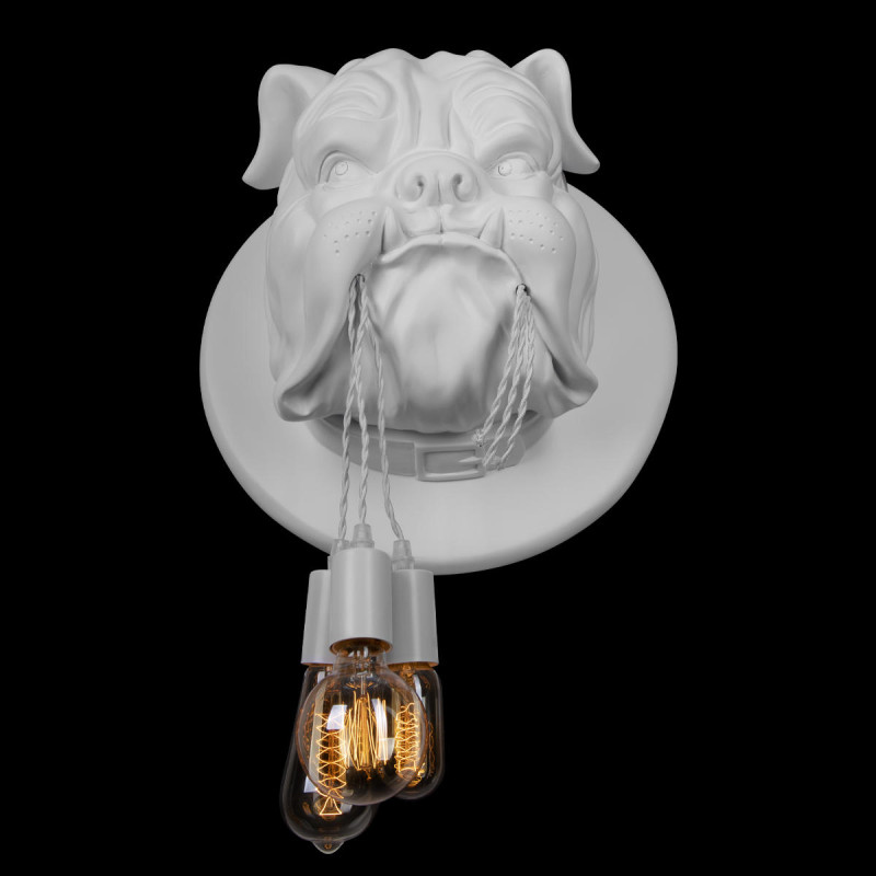 Светильник *41 см, 3*E27*W, Loft It 10177 White Bulldog, Белый