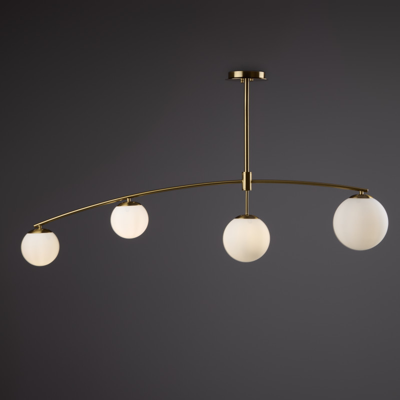 Светильник 120 см, Freya Hanger FR5443CL-04BS, латунь
