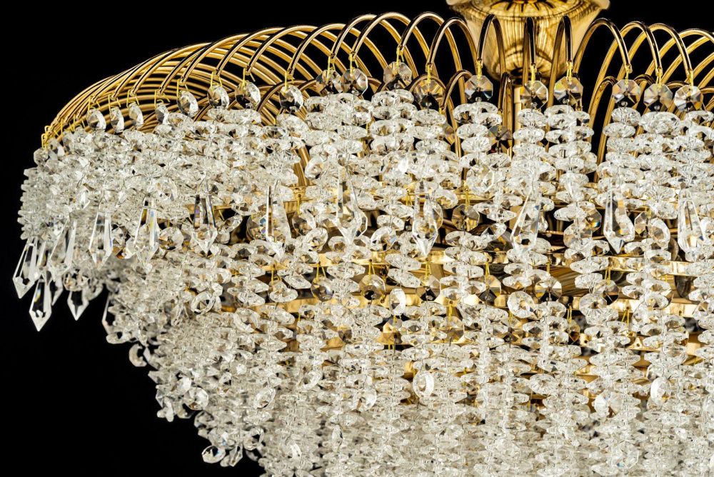 Люстра потолочная *60*33 см, 10*E14*40W, Arti Lampadari Imperia Imperia E 1.2.60.106 G, золотой