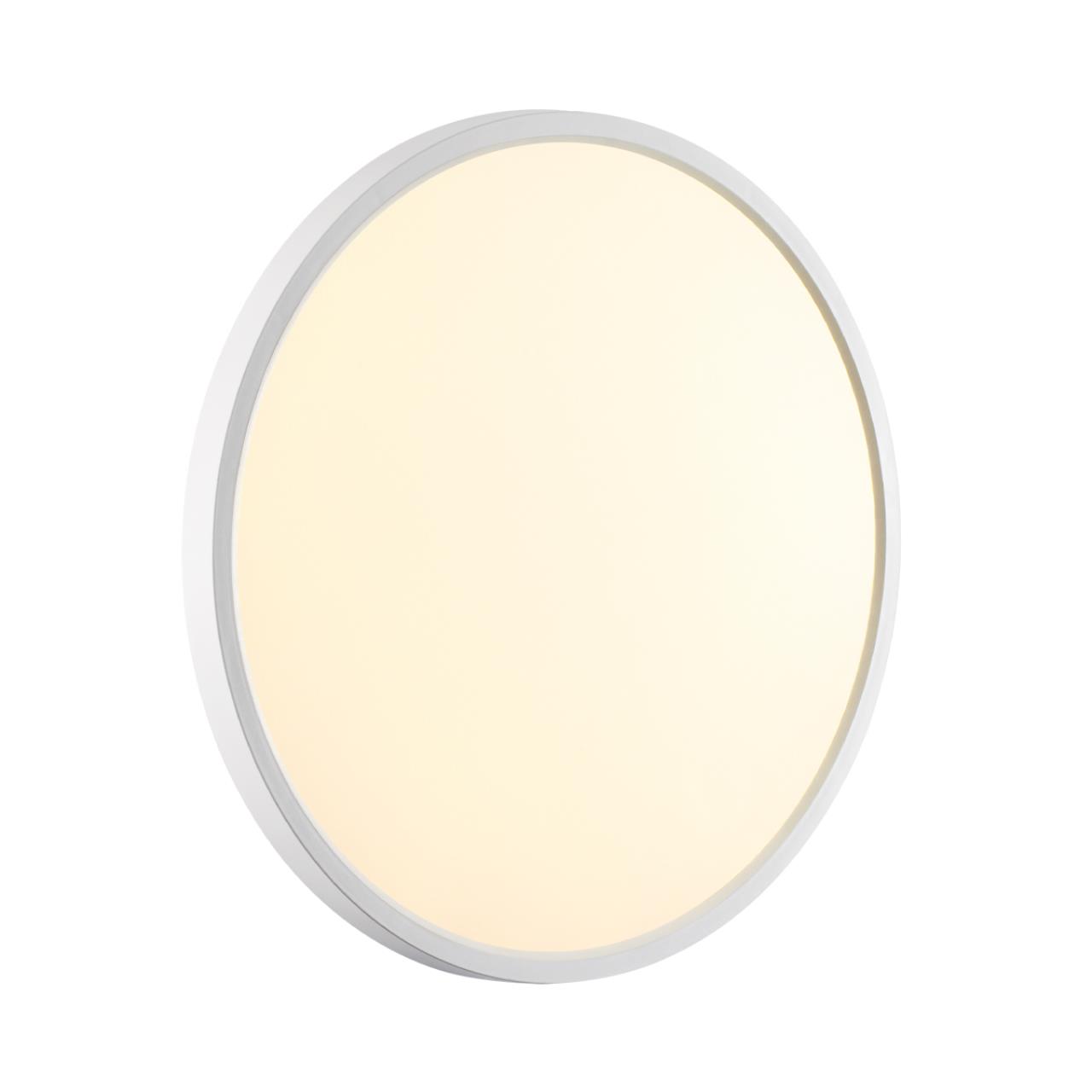 Cветильник 40*2,5 см, LED 32W, 3000/4000 К, IP40, белый, пластик Sonex Alfa White, 7659/32L