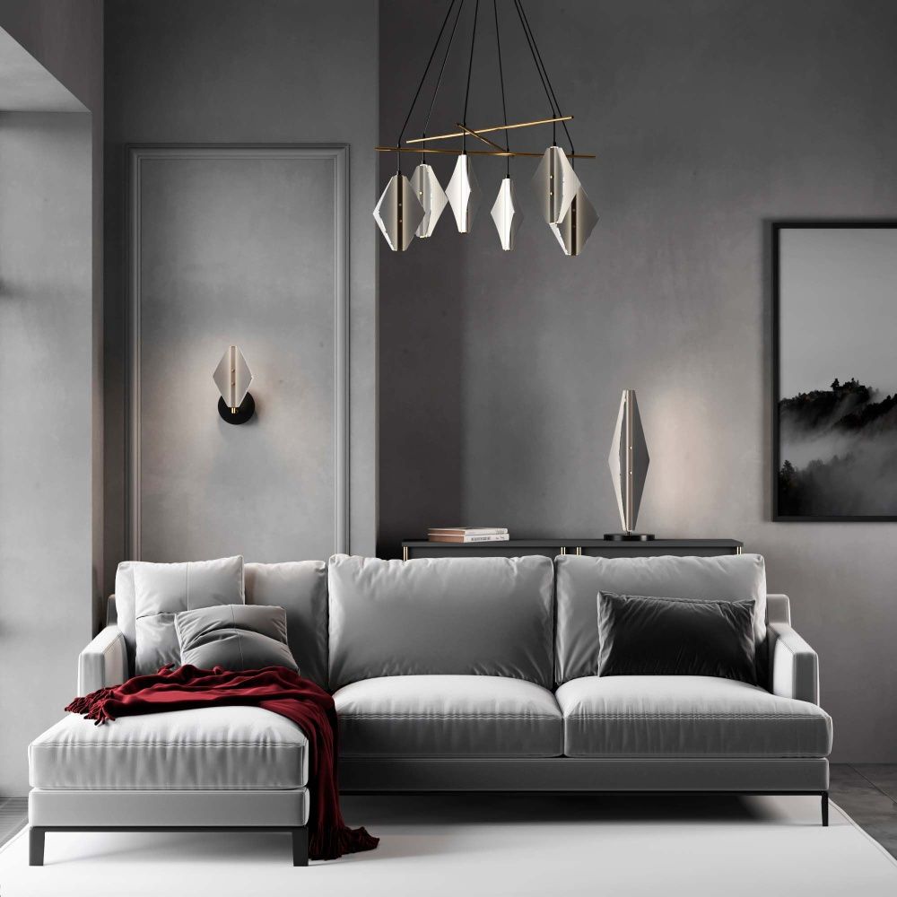 Светильник 70 см, 40W, 4000K, Eurosvet 4690389218699, черный-латунь