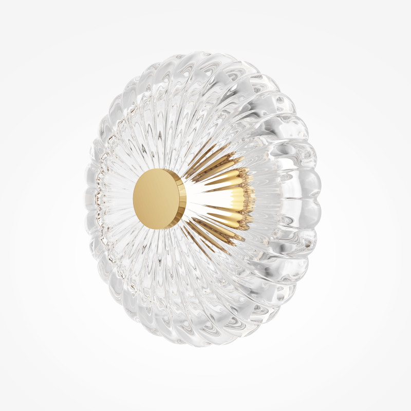 Настенный светильник 15,5*35*35 см, LED 8W 3000K Maytoni Modern Amulet MOD555WL-L4G3K золото