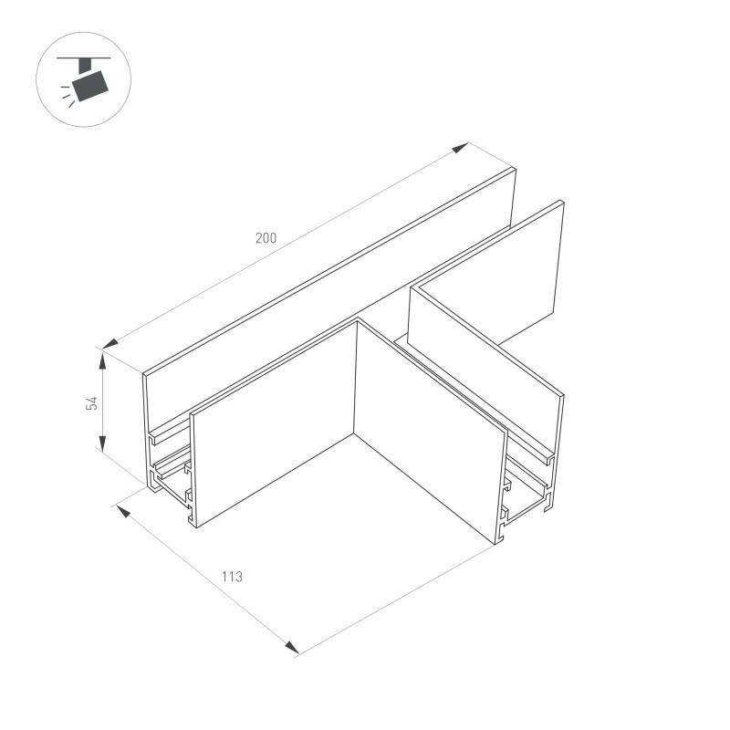 Коннектор Arlight 036807 41,5*23*4,5 см.