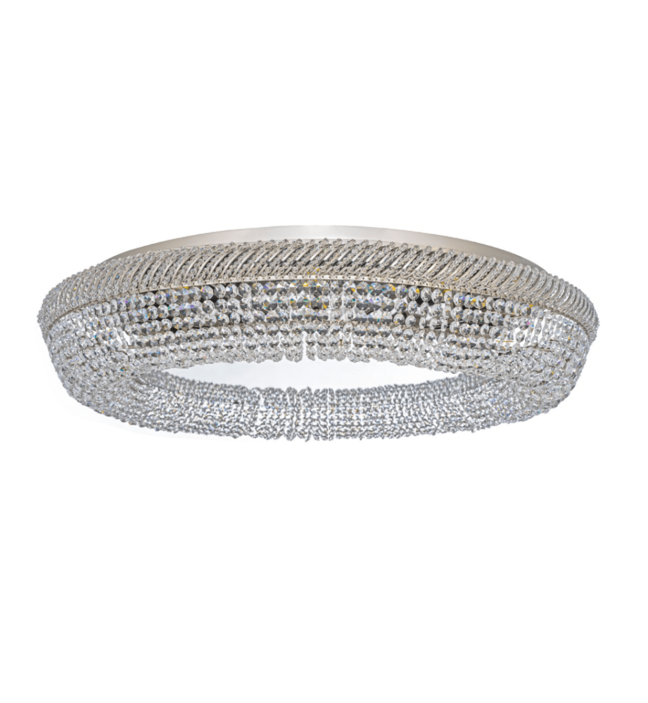 Люстра *80*15 см, 8*E27*60W, Dio D`arte Bari Nickel Bari E 1.4.80.100 N, Матовый никель