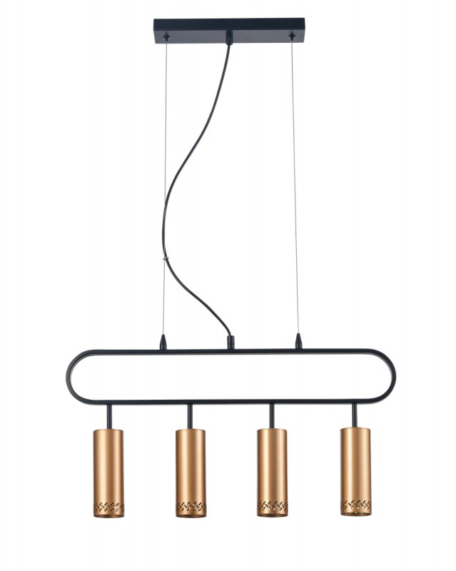 Подвесной светильник 9*60*150 см, 4*E14 черный Vele Luce Brio VL5794P04
