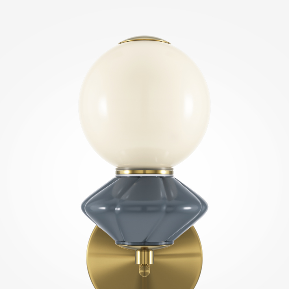 Бра 18,5*12*-27 см, *LED*5W, 3000K Maytoni Brosche MOD362WL-L5GR3K, Латунь