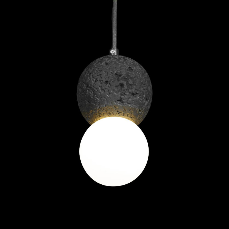 Светильник *10 см, 1*E27*40W, Loft It 10109 Dark grey Quill, Черный
