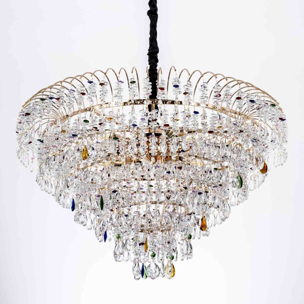 Подвесная люстра 80*80*120 см, Е14 18x40ВтW, Золото MODELUX ML.850.18