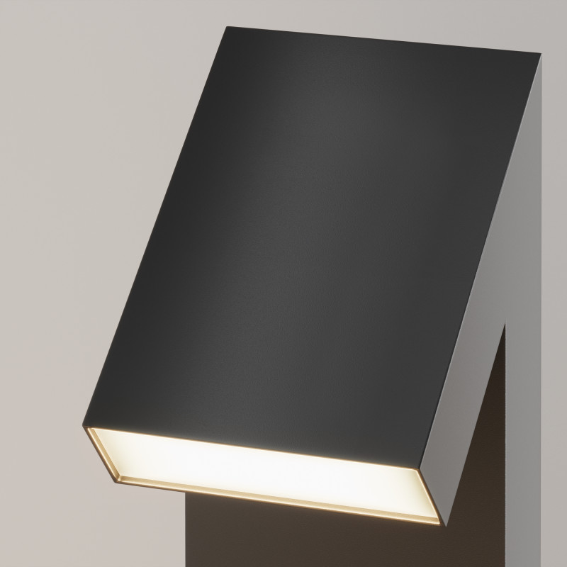 Садово-парковый светильник 18*20*90 см, LED, 15W, 3000К, Maytoni GUSS O592FL-L15GF3K серый