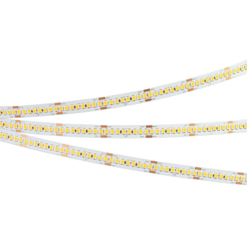Лента RT-A240-10mm 24V Warm3000 (22 W/m, IP20, 2835, 5m) (Arlight, высок.эфф.150 лм/Вт) 038745. Цена указана за 5 метров. Продается кратно 5 метрам.