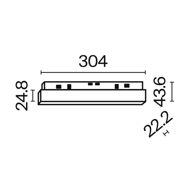 Трековый светильник 30 см, 12W, 3000K Maytoni Technical BASIS Exility LED TR030-2-12W3K-B черный