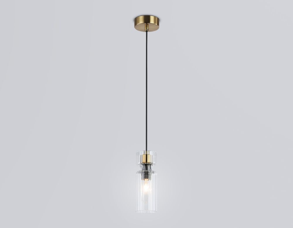 Подвесной светильник **18-150 см, 1*E14*40W, K, Ambrella Light High Light LH56111, черный, латунь