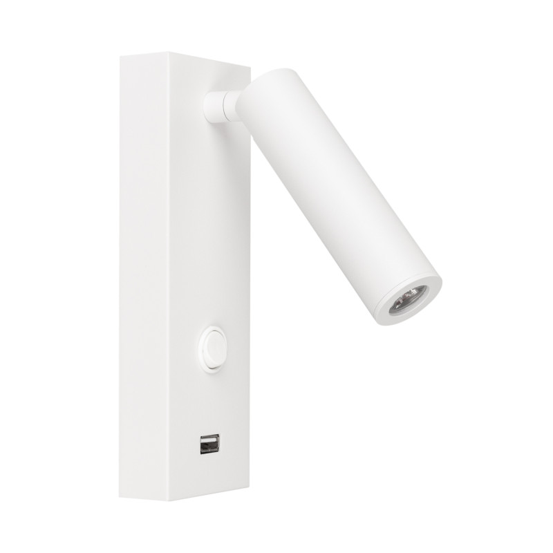 Спот Arlight 031394 11*6*18 см, 3W, белый (теплый)K, USB для зарядки.