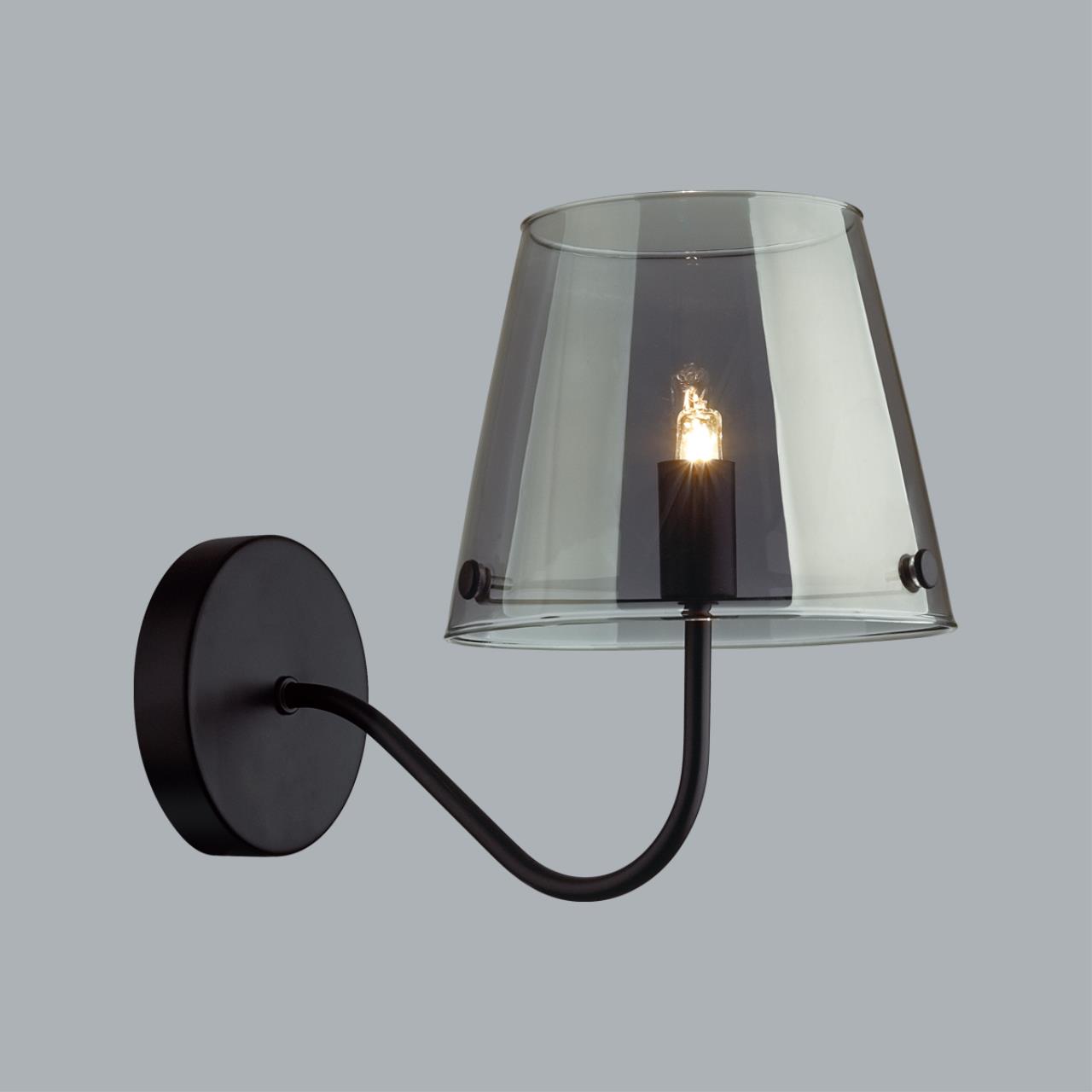 Бра 25*15*20 см, 1*G9*20W Lumion Smoky 6570/1W черный