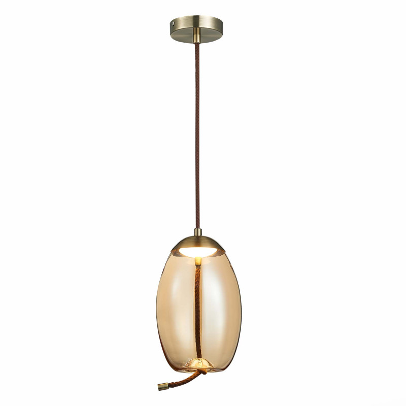 Люстра подвесная 17 см, 10W 3000K ST LUCE OZZIO SL6108.333.01 Бронза