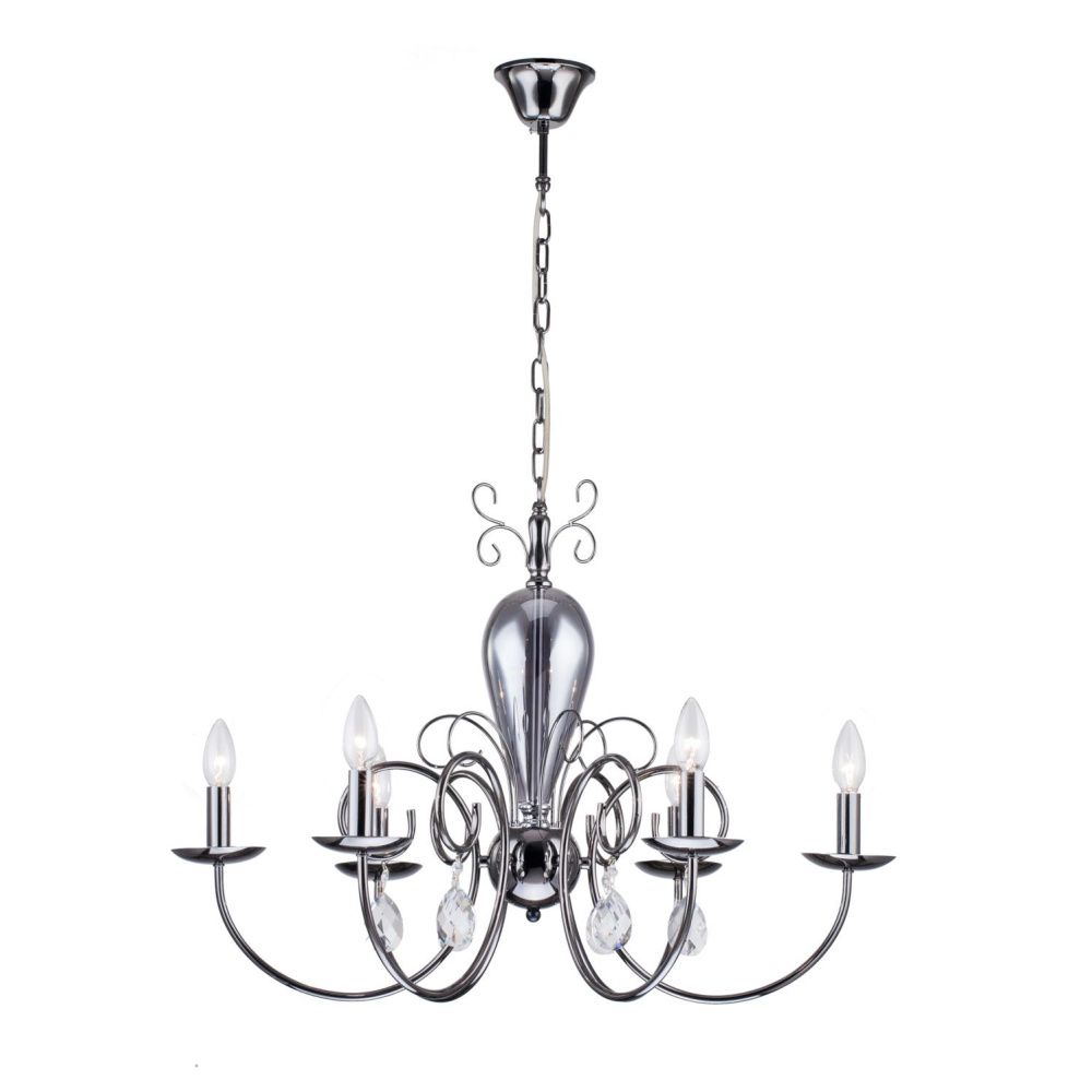 Люстра *78*56 см, 6*E14*40W, Arti Lampadari Lazzaro Lazzaro E 1.1.6 NB, Графит