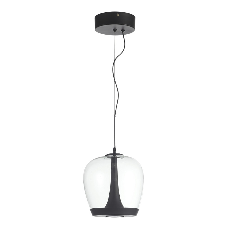 Подвесной светильник 20*200 см, LED, 17W,  3000К, ST-Luce Ripple SL6014.423.01 черный
