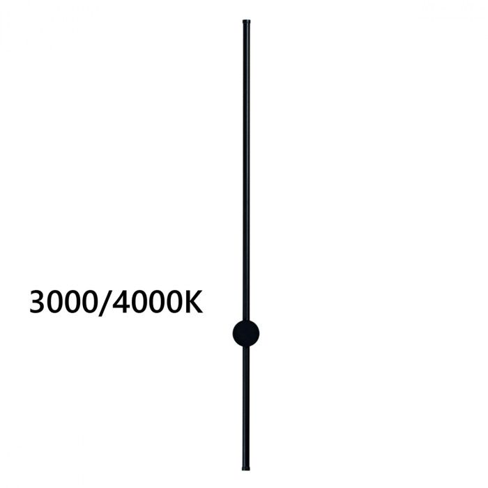 Настенный светильник 100 см, 18W, 3000-4000K, Odeon Light 4335/18WLP, черный