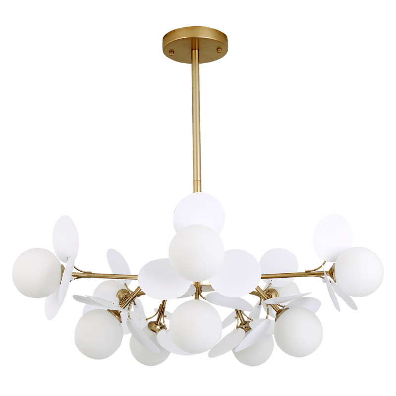 Подвесной светильник 78*28 см, 10*G9 золотистый Arte Lamp Peacock A1369SP-10SG