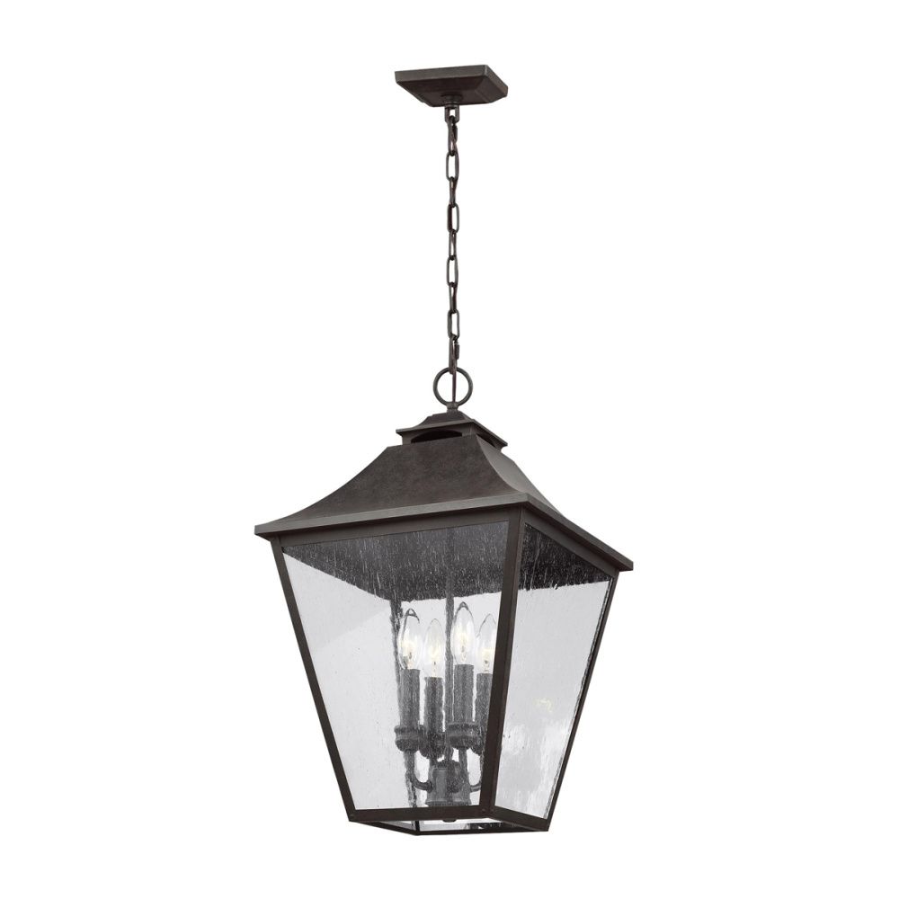 Подвесной фонарь *34*60-222 см, E14*40W, Natural Concepts Feiss Galena MANSION-HOUSE-PN, шлифованное золото