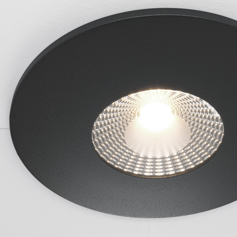 Светильник 9 см, 7W, 4000K, Maytoni Downlight Zen DL038-2-L7B4K, черный