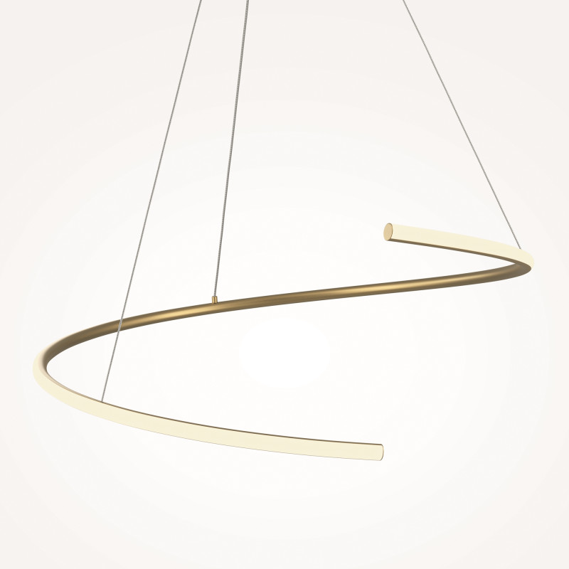 Подвесной светильник 60*60*325,7 см, LED, 31W, 3000К, Maytoni CURVE MOD242PL-L33BSK латунный