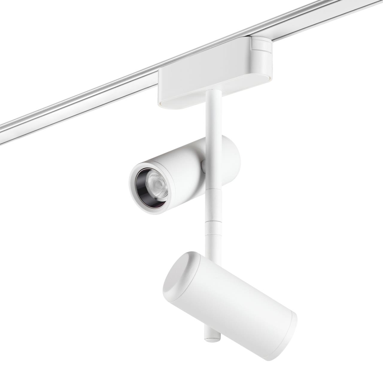Трековый светильник 11,5*4,2*24,1 см, LED*1*2*8W, 4000 К, Novotech 359107 Smal Shino, белый
