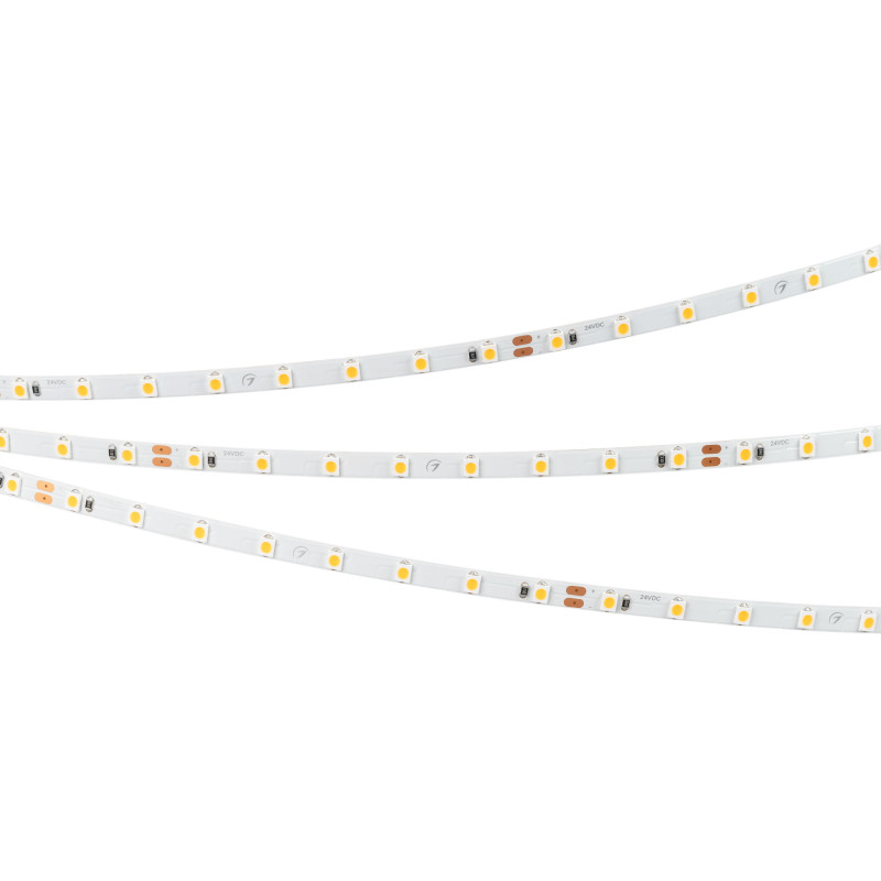 Лента RT-A80-5mm 24V Warm3000 (5 W/m, IP20, 2835, 5m) (Arlight, Открытый) 037794. Цена указана за 5 метров. Продается кратно 5 метрам.