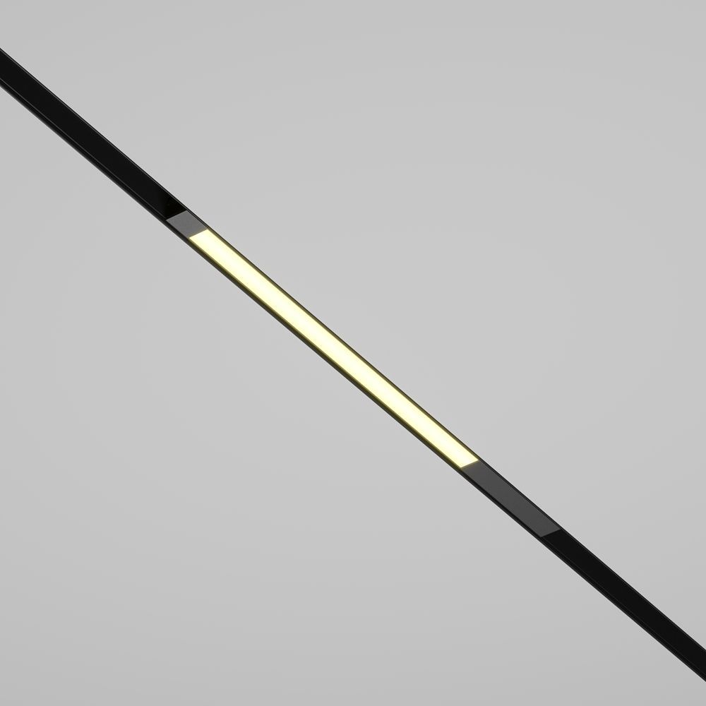 Трековый светильник 42 см, 10W, 3000K, Maytoni TR231-2-10W3K-B, черный Магнитная трековая система 23 мм EXILITY