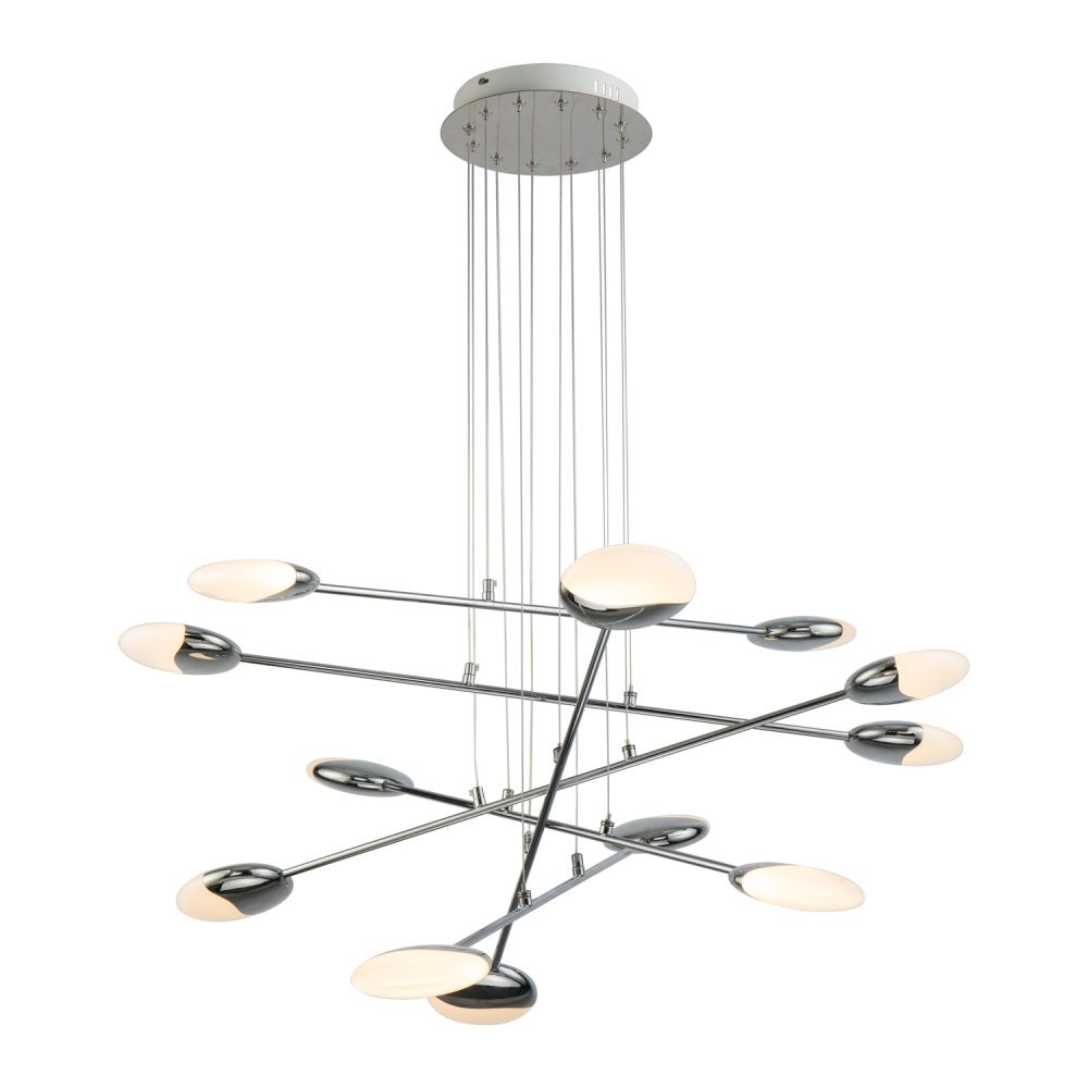 Люстра 88*88*150 см, 12*LED*61W, 3000K Gerhort G61295/12CR, Хром