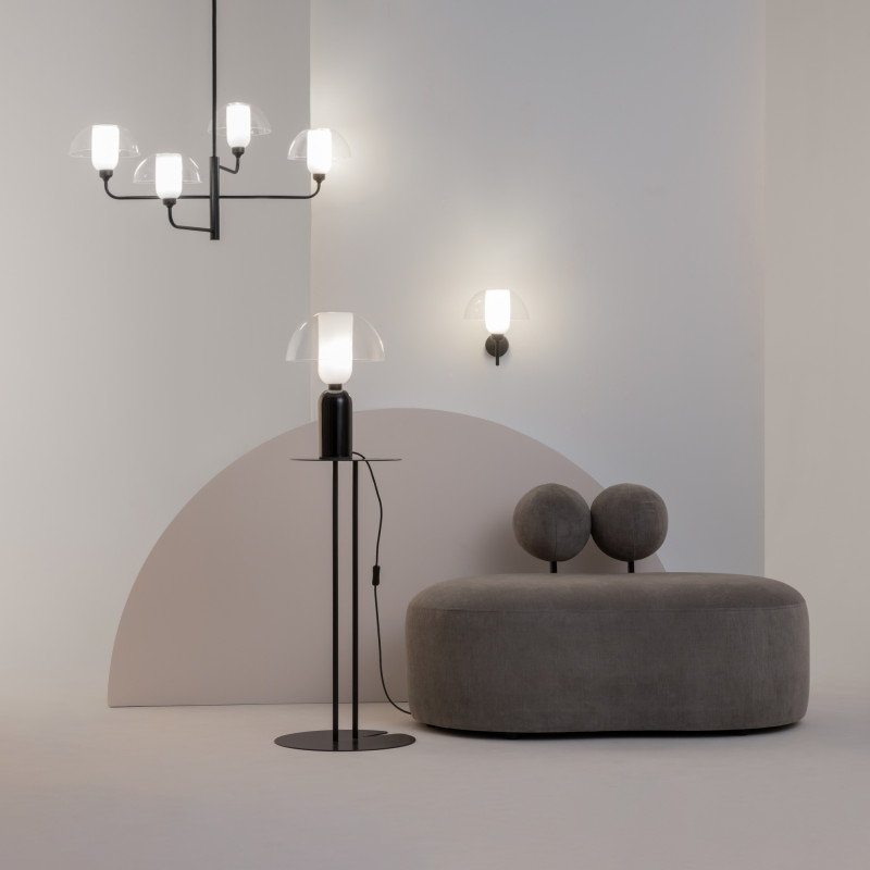 Подвесной светильник 76*90,6 см, E14 4 40W, К, Черный Maytoni Memory MOD177PL-04B