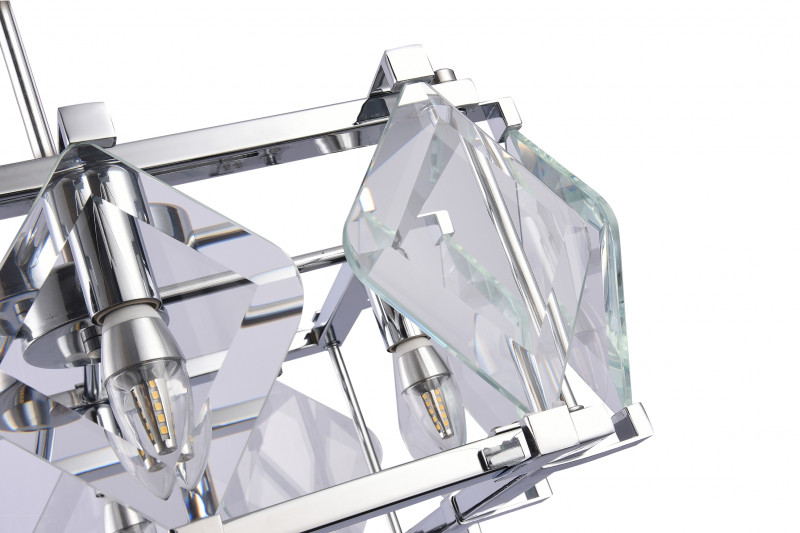 Подвесная люстра 46*46*125 см, 4*E14 хром Vele Luce Vittoria VL3053L04