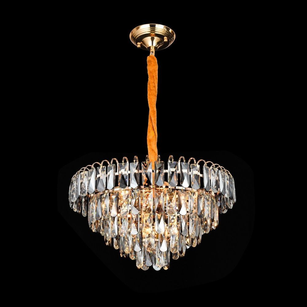 Люстра 50*50*99 см, 8*E14 Gerhort G21105/8GD+CL, Золото