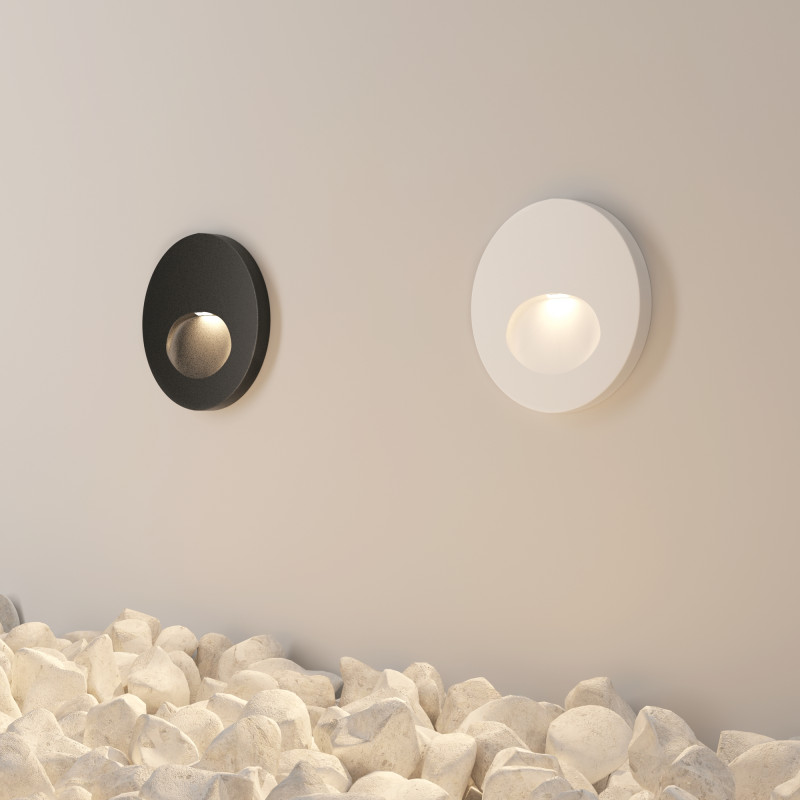 LED светильник 7 см, 3W, 3000K, Maytoni Bil O015SL-L3B3K, черный, вр 5,7 см
