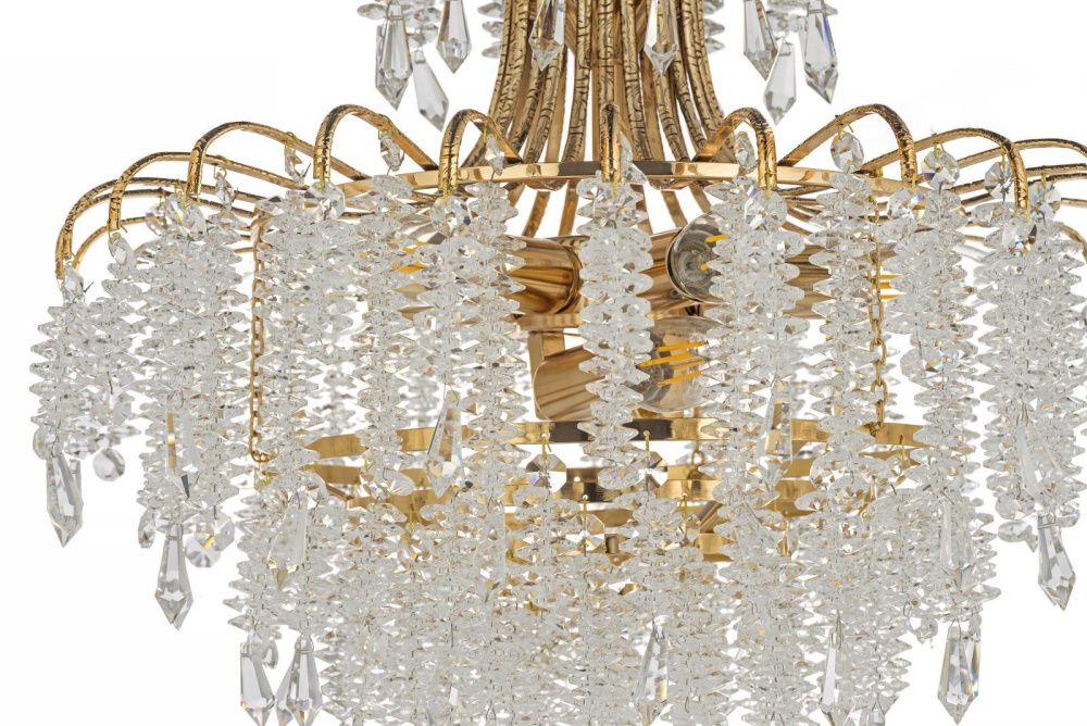 Люстра подвесная *50*50 см, 8*E14*40W, Arti Lampadari Erli Gb Erli E 1.5.50.105 GB, Золото с чернением