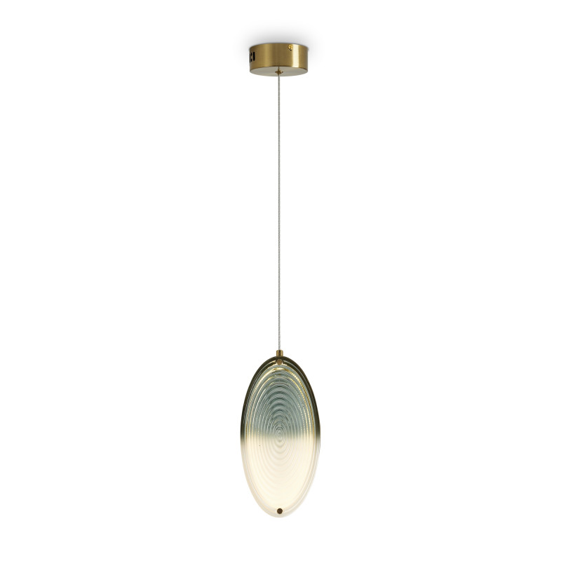 Светильник 14 см, 8W, 3000L, Freya Lolli FR6139PL-L8BS1, латунь