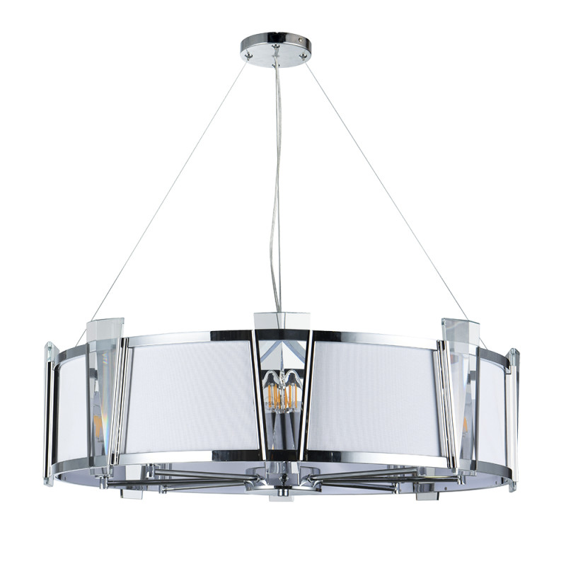 Люстра 75*22 см, 8 E14*40W,  К, Arte Lamp Grato A4079LM-8CC, Хром