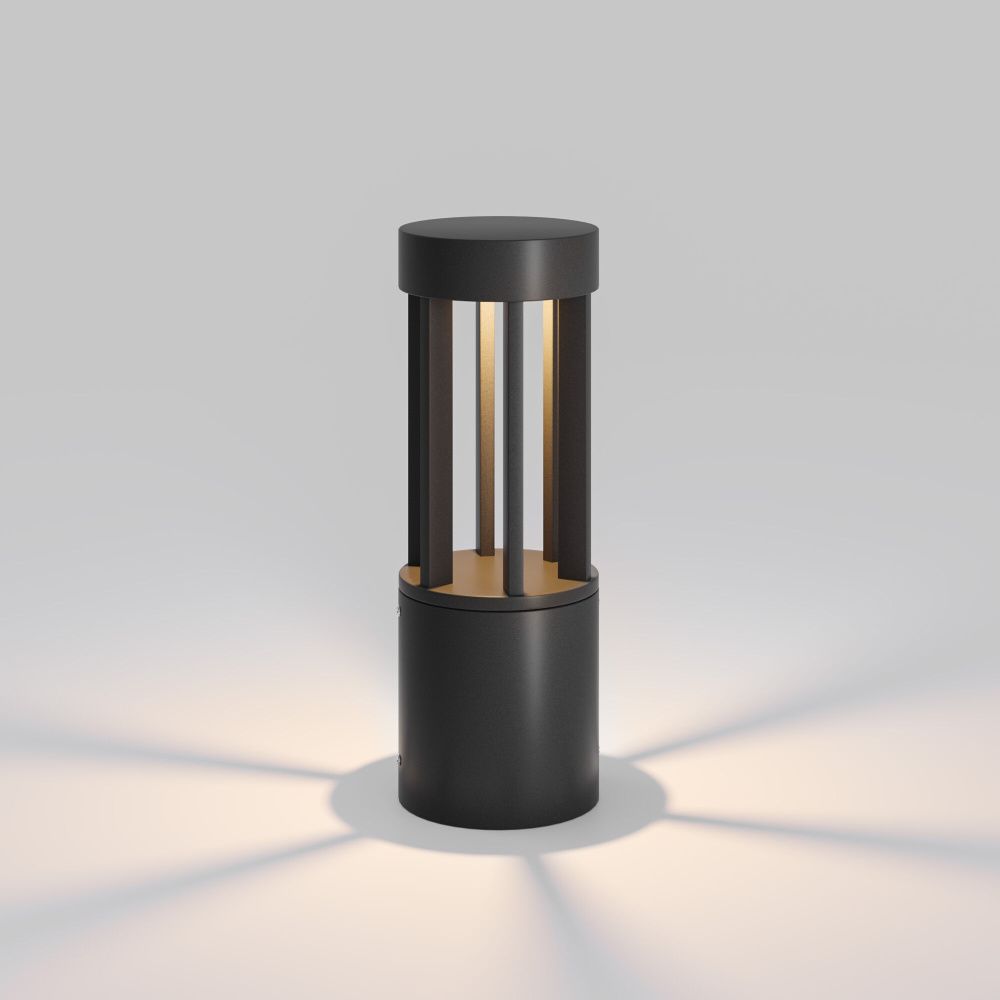 Светильник садово-парковый светодиодный 30 см, 12W, 3000K, Elektrostandard Apart 35193/S, черный