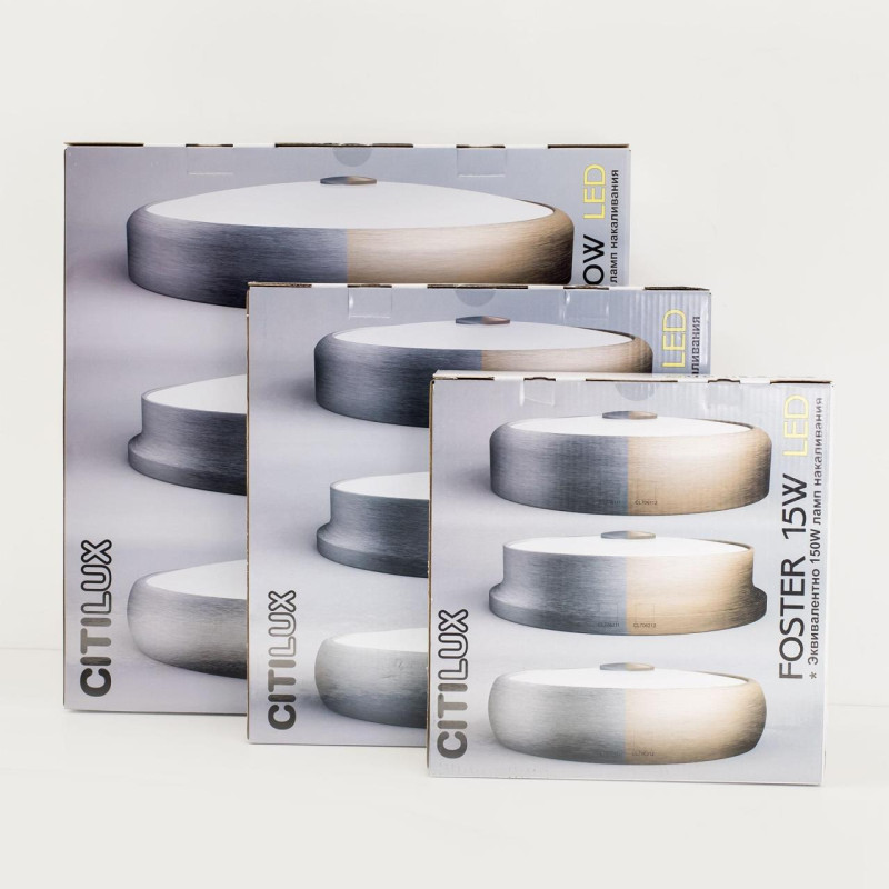 Светильник 25 см Citilux Фостер-1 CL706111, матовый хром