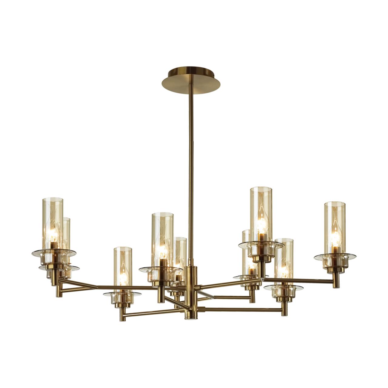 Люстра потолочная 31*47*20 см, 9*E14 Lumion Madonna 6554/9C бронзовый