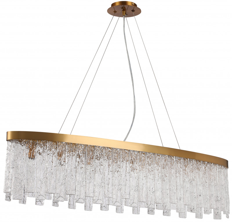 Люстра подвесная 120*25*40/120 см, 8*E14 40W Бронза Stilfort Frostyle 2155/05/08PL