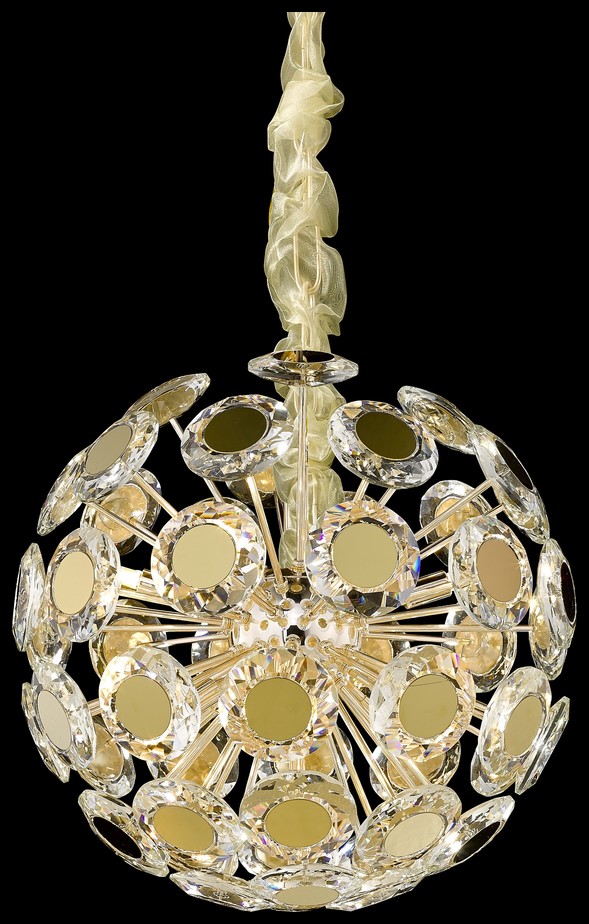 Светильник подвесной Wertmark Brunella WE109.12.303, 40*40 см, золото